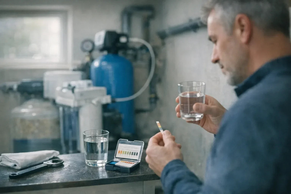 Vad gör du åt lågt pH i brunnsvattnet?