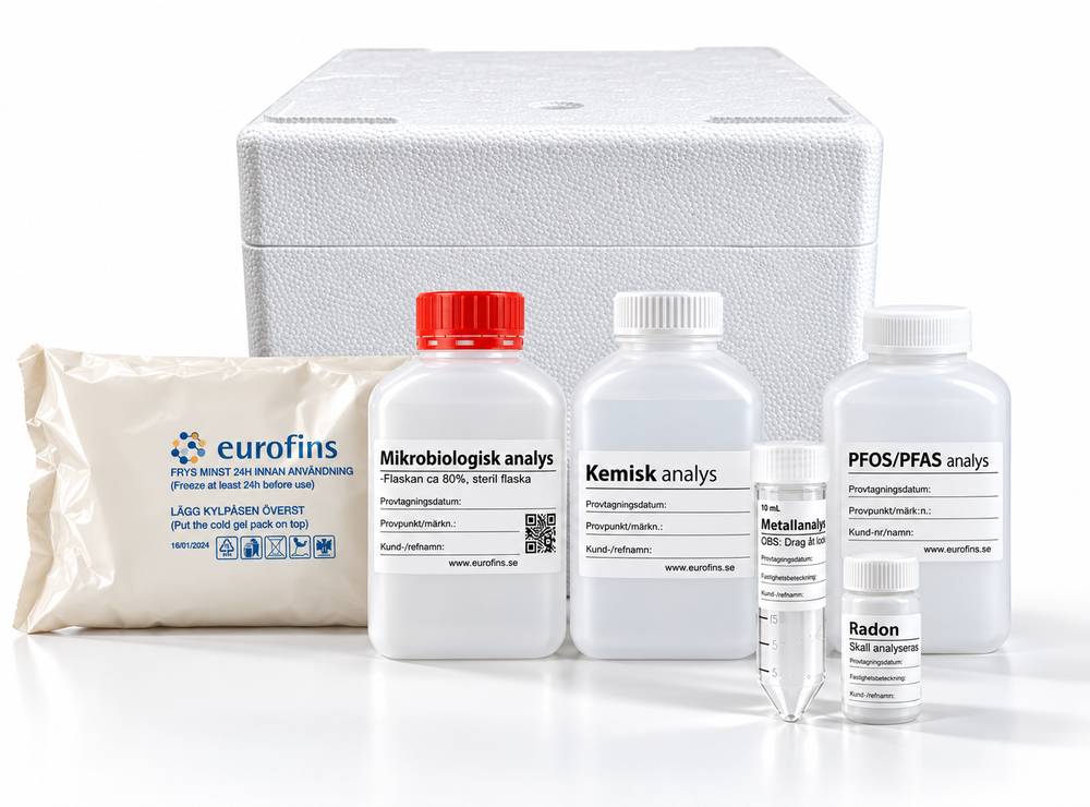 Vattenprov Borrad brunn + PFAS-21